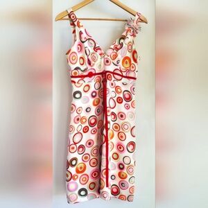 100% silk, fully lined Sandra Angelozzi party dress size 2/4 (EU sz 34)